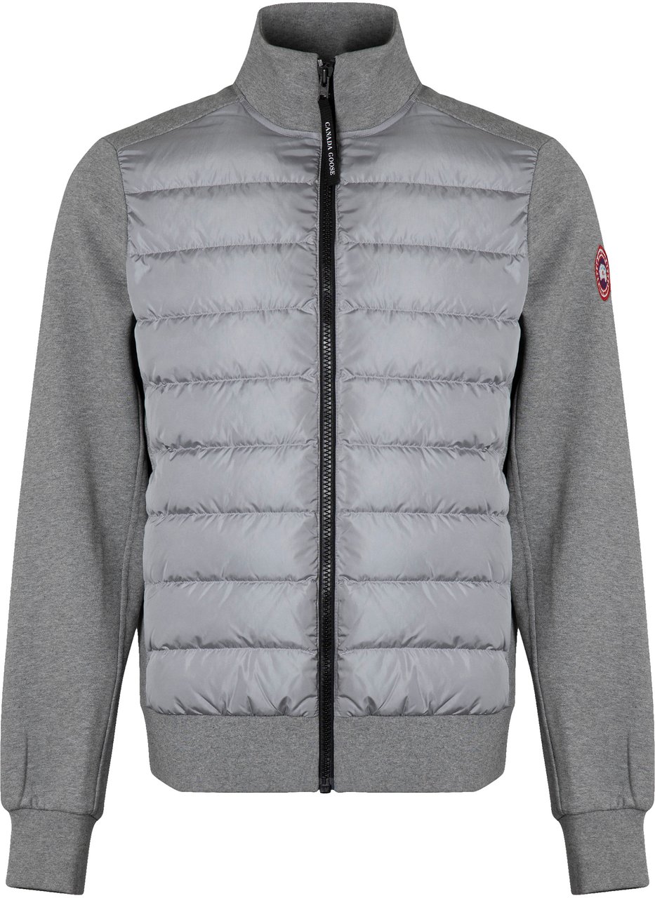 Canada Goose Huron HyBridge Cardigan with padded front panel Grijs