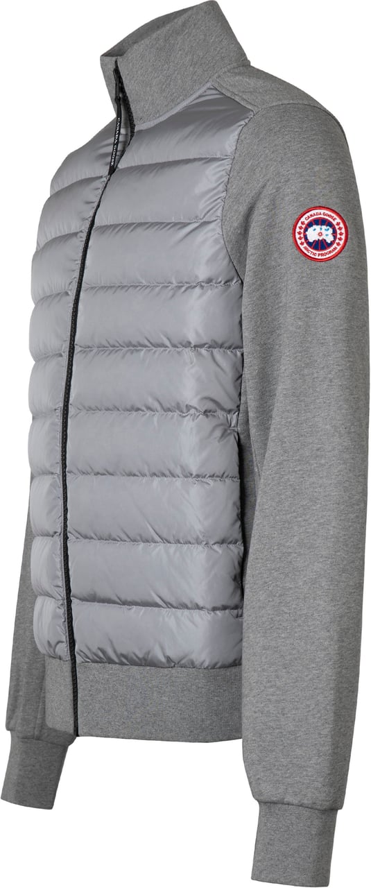 Canada Goose Huron HyBridge Cardigan with padded front panel Grijs