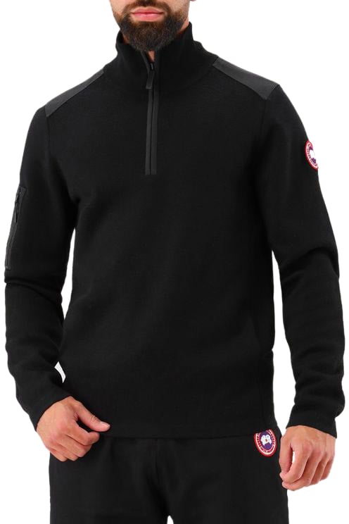 Canada Goose Canada Goose Gebreide Trui Zwart 1/4 Zip Zwart