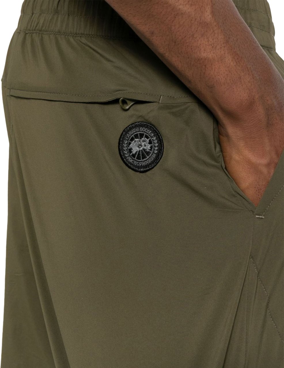 Canada Goose Killarney Logo Patch Shorts Groen