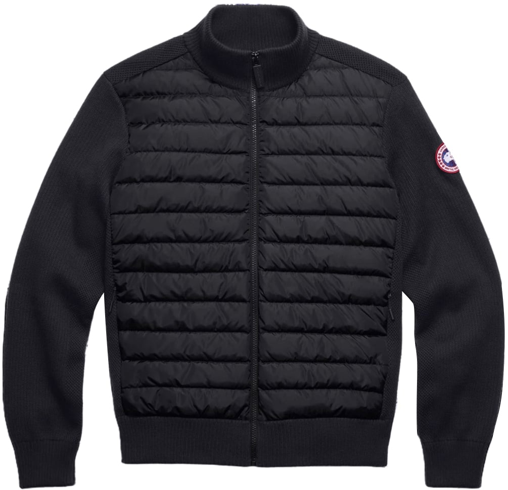Canada Goose Hybridge gebreide jas Nocturne Zwart