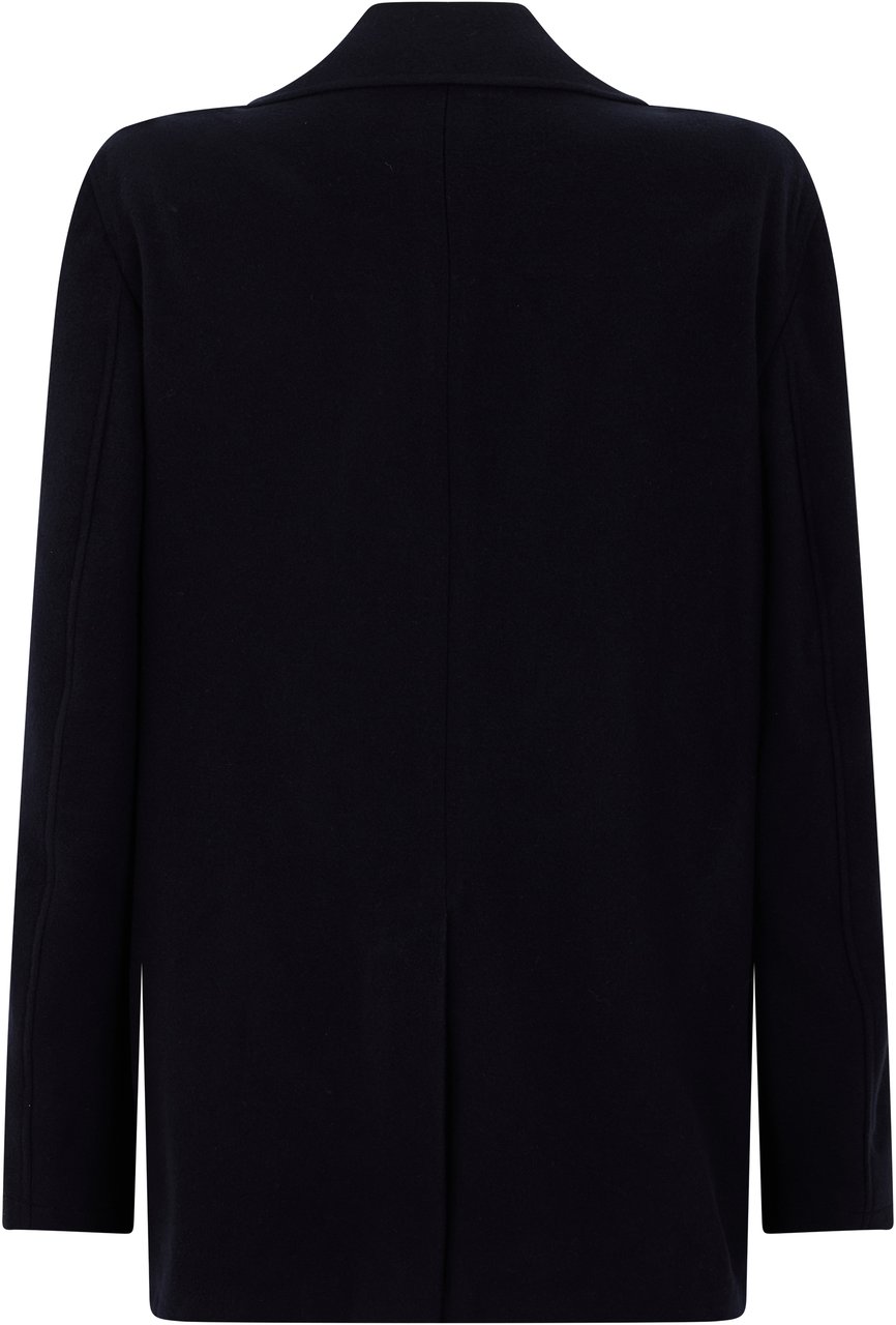 Canali Coat with double-breasted closure Blauw
