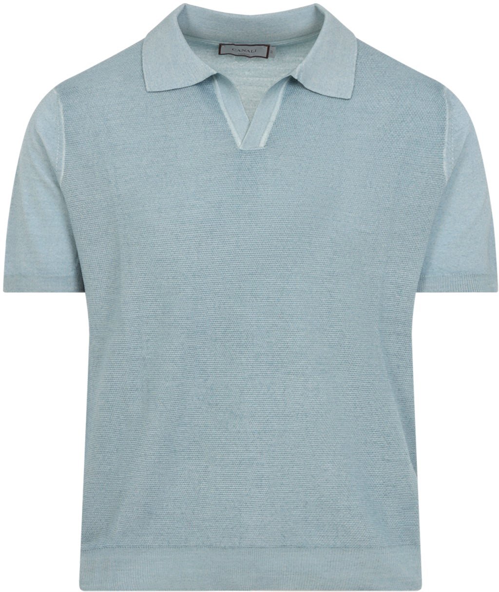 Canali Wool And Silk Polo Divers