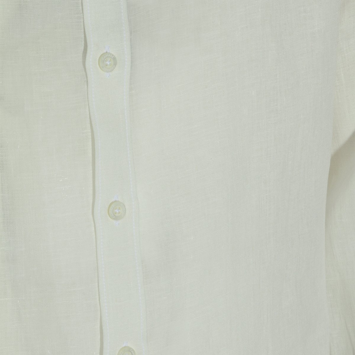 Canali Long-Sleeve White Shirt with Pointed Collar Wit