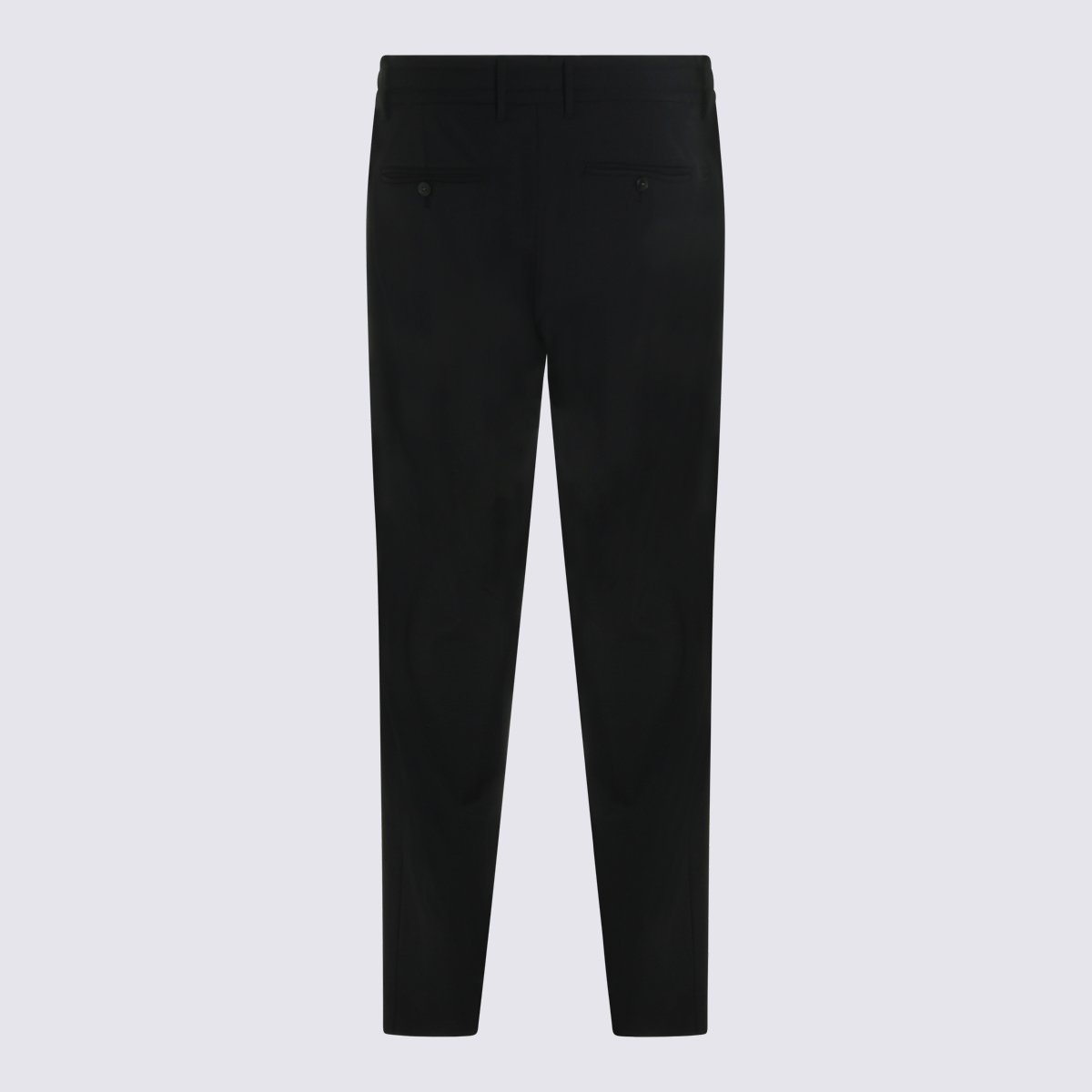 Canali Slim-Fit Trousers With Drawstring Waistband And Tailored Pockets Zwart