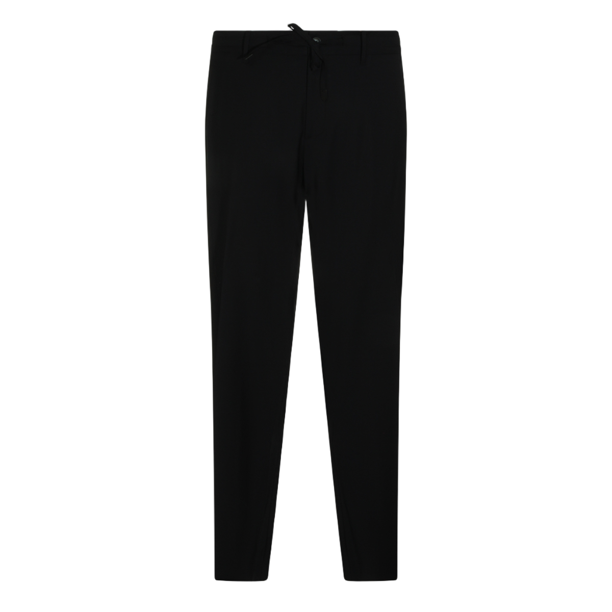 Canali Slim-Fit Trousers With Drawstring Waistband And Tailored Pockets Zwart