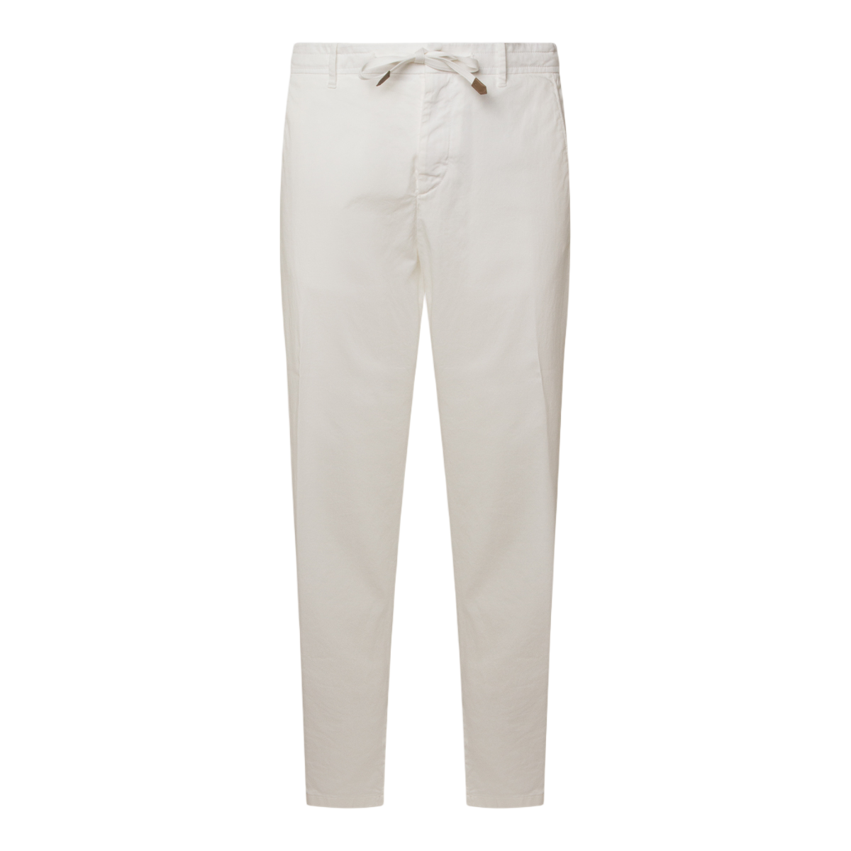 Canali Slim Tapered Trousers With Drawstring Waist And Pockets Wit