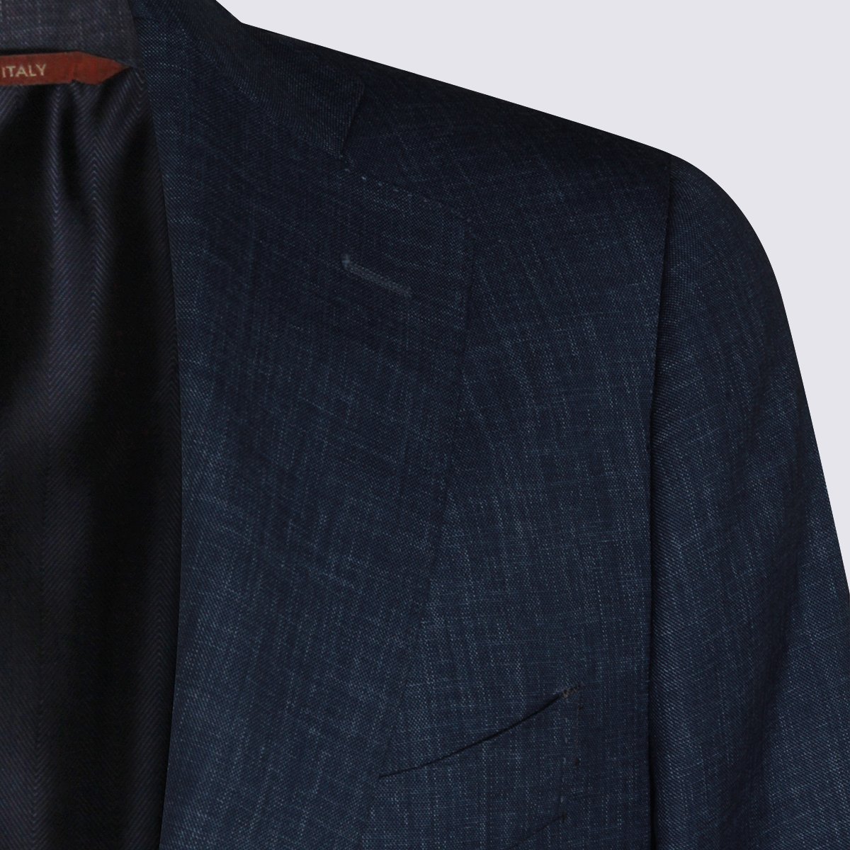 Canali Tailored Two-Piece Suit with Notch Lapel Blauw