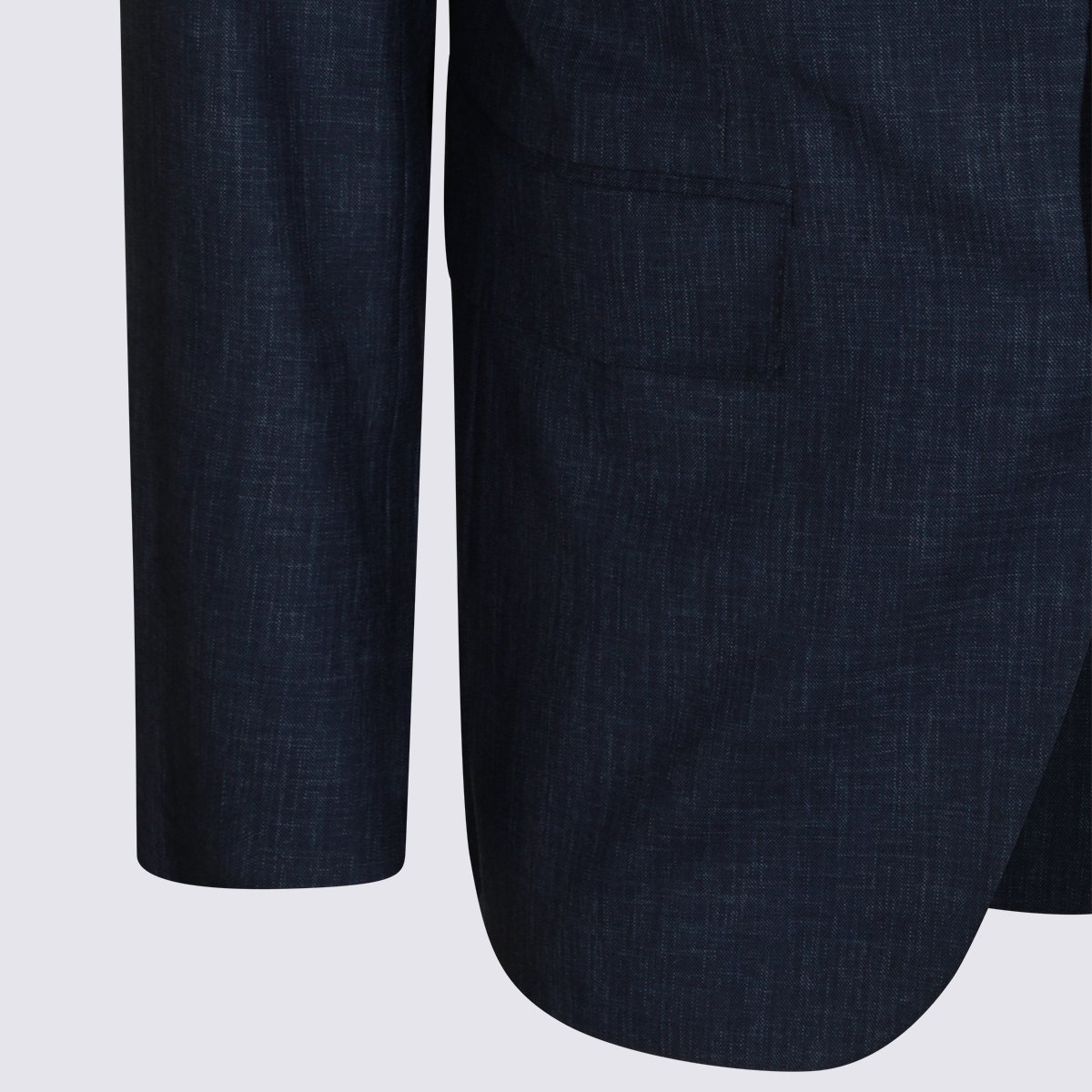Canali Tailored Two-Piece Suit with Notch Lapel Blauw
