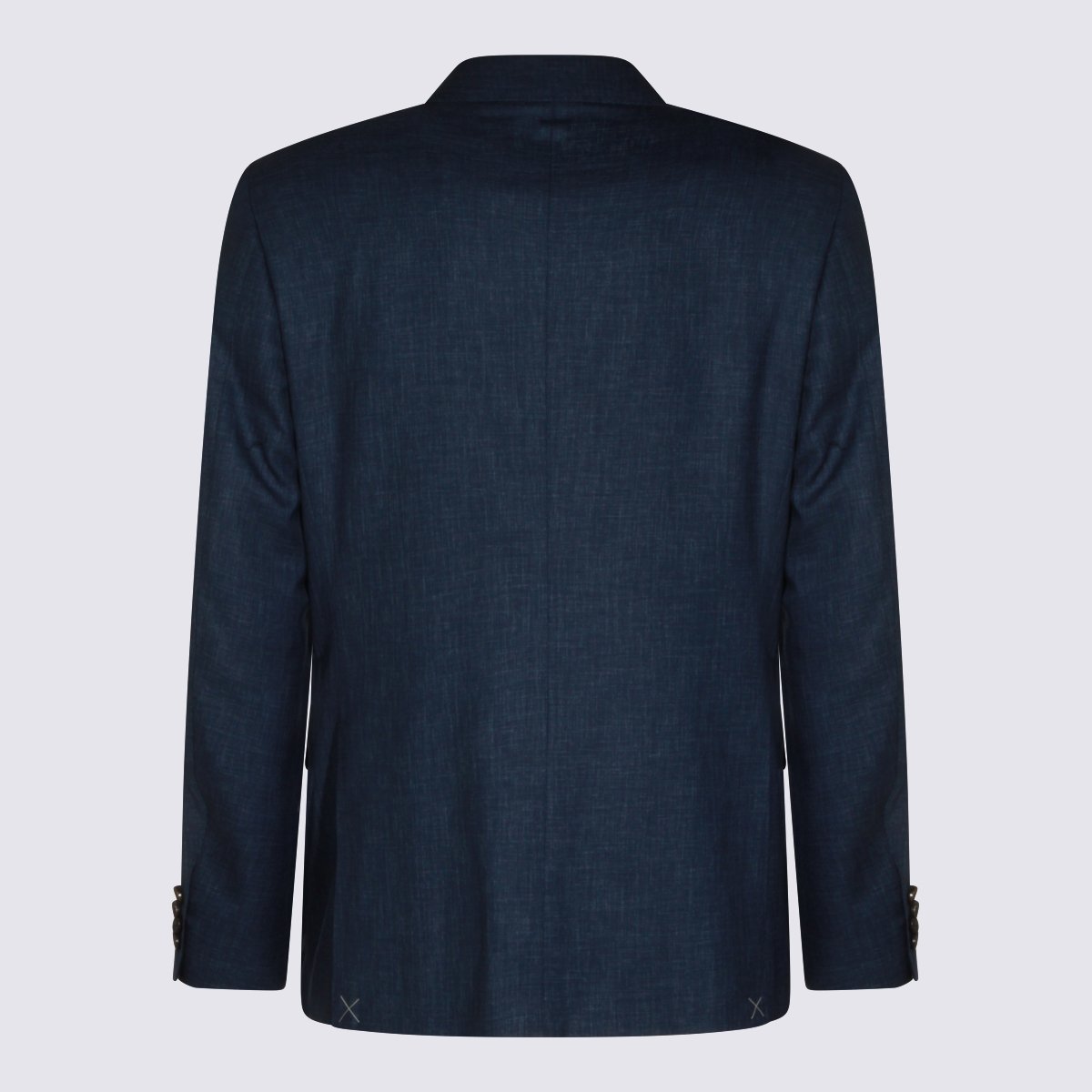 Canali Tailored Two-Piece Suit with Notch Lapel Blauw