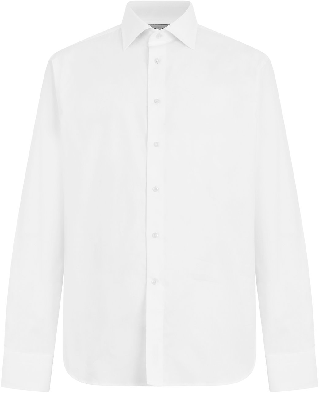 Canali Cotton shirt with long sleeves Wit