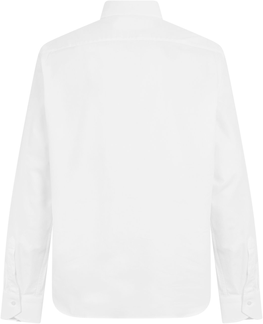 Canali Cotton shirt with long sleeves Wit