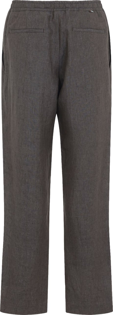 Canali Drawstring Linen Pants Divers