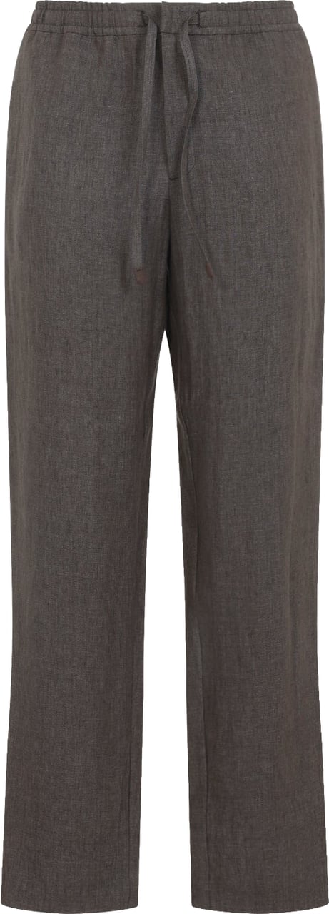 Canali Drawstring Linen Pants Divers