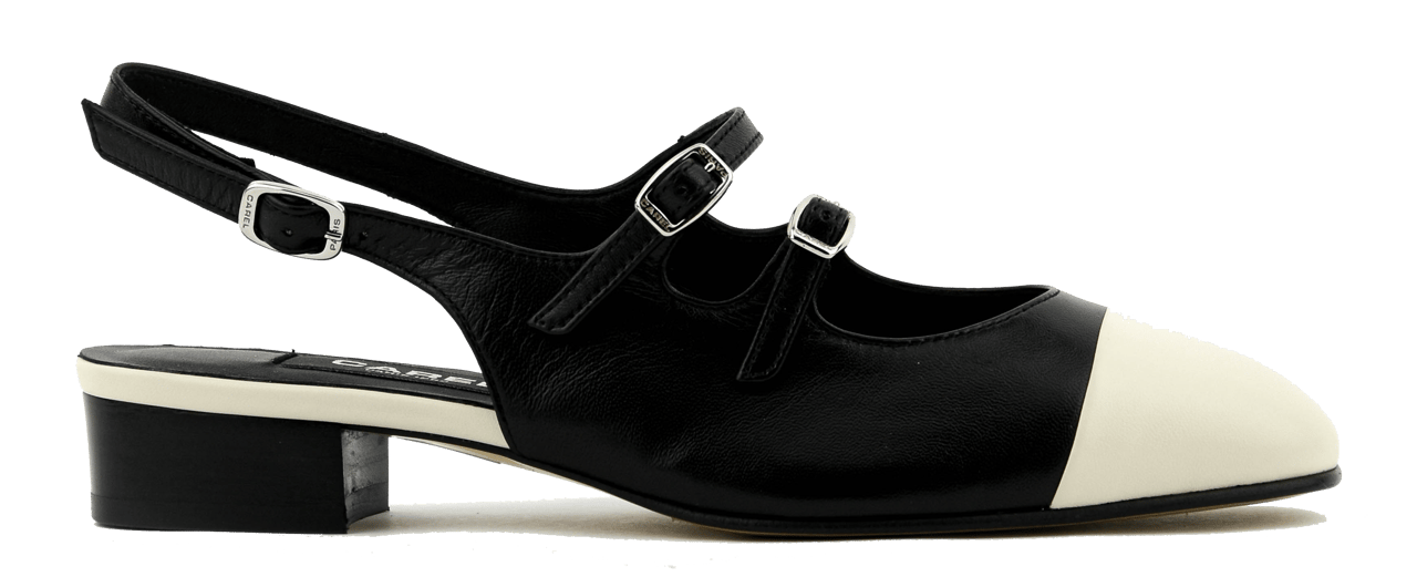 Carel Abricot Flat Black Beige Zwart