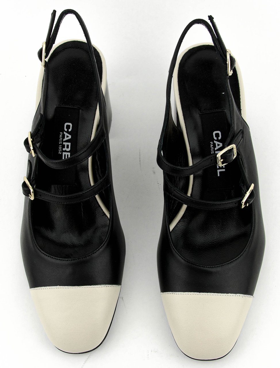 Carel Papaya Pump Black Beige Zwart