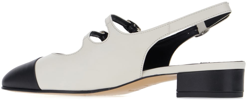 Carel Carel Two-tone nappa leather Abricot pumps Divers