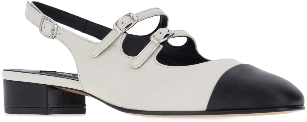 Carel Carel Two-tone nappa leather Abricot pumps Divers