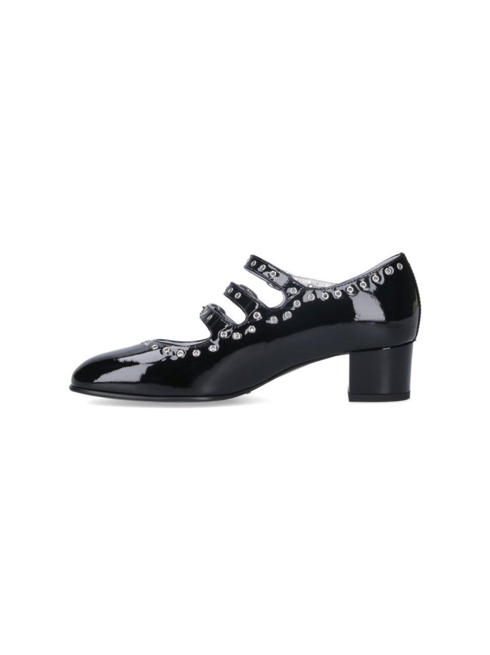 Carel Mary Jane "Camden" Pumps In Black Patent Leather Zwart
