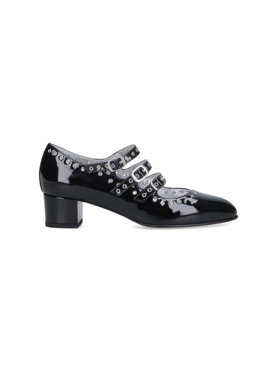 Carel Mary Jane "Camden" Pumps In Black Patent Leather Zwart