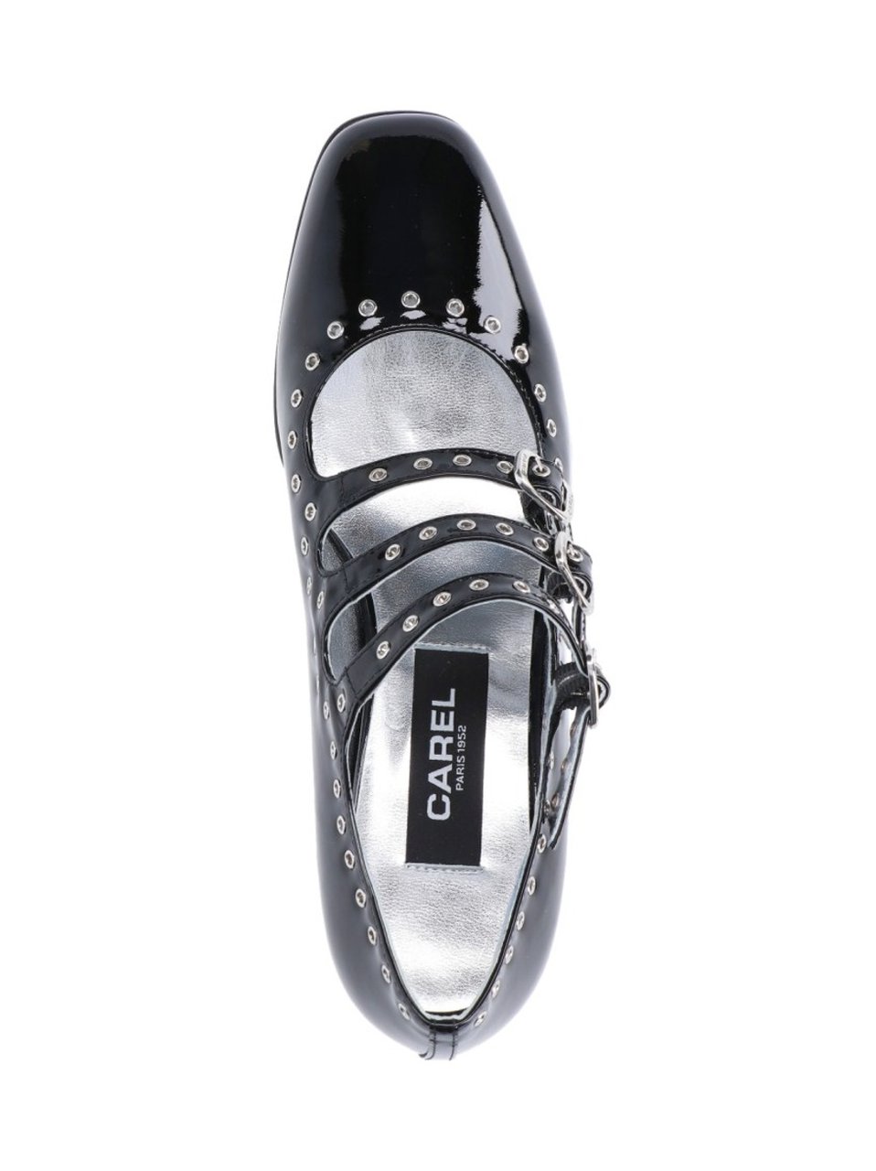 Carel Mary Jane "Camden" Pumps In Black Patent Leather Zwart