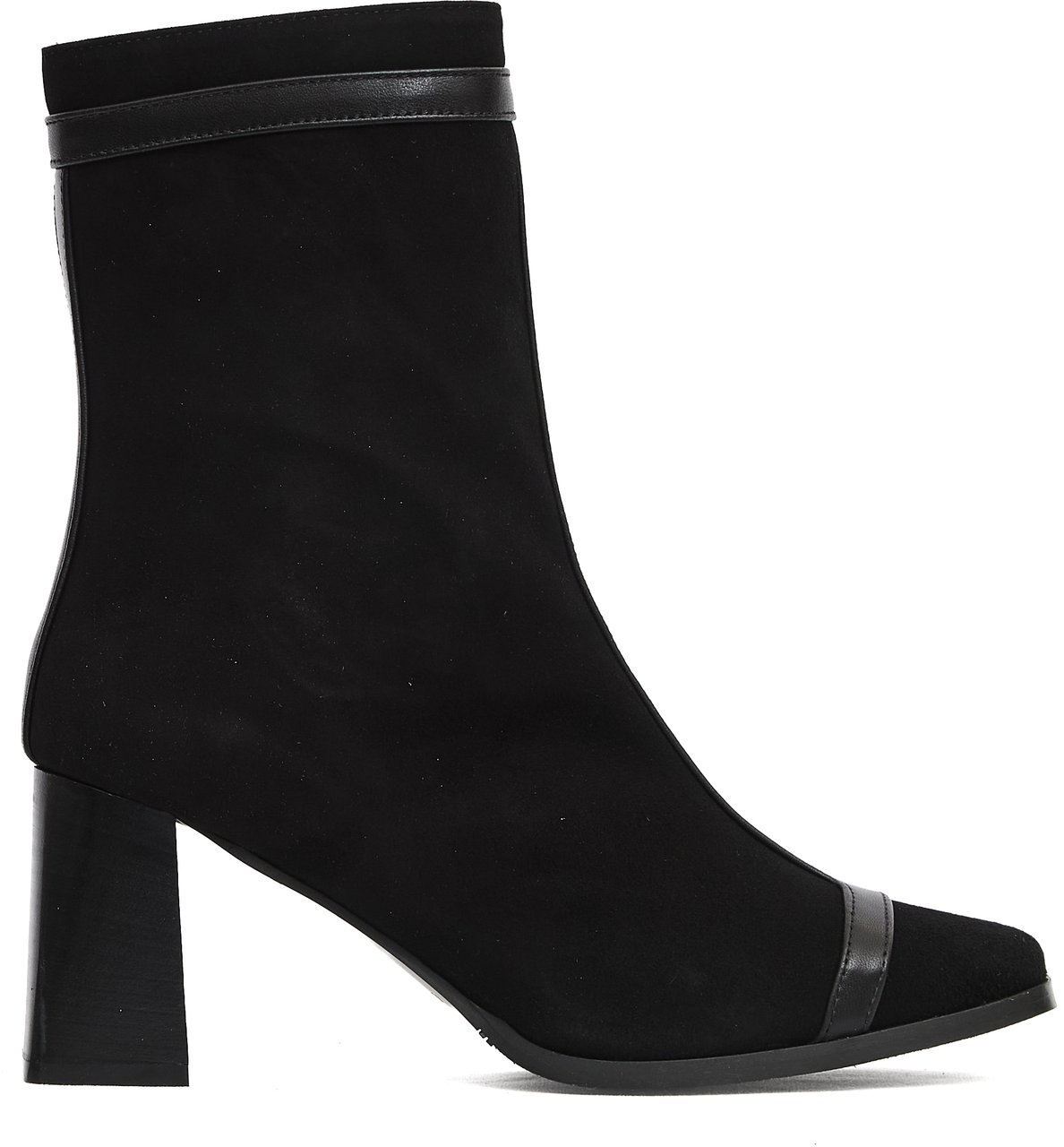Carel Paris Stivaletto Camoscio Nero Tacco 80 Mm Zwart
