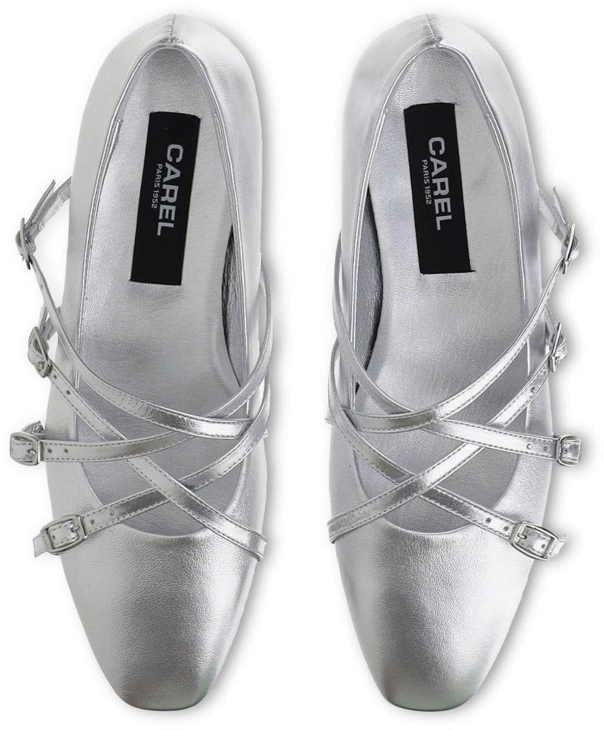 Carel Paris Flat Shoes Silver Zilver