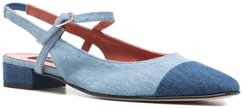 Carel Paris Flat Shoes Clear Blue Blauw