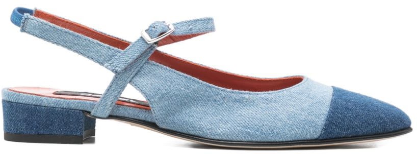Carel Paris Flat Shoes Clear Blue Blauw