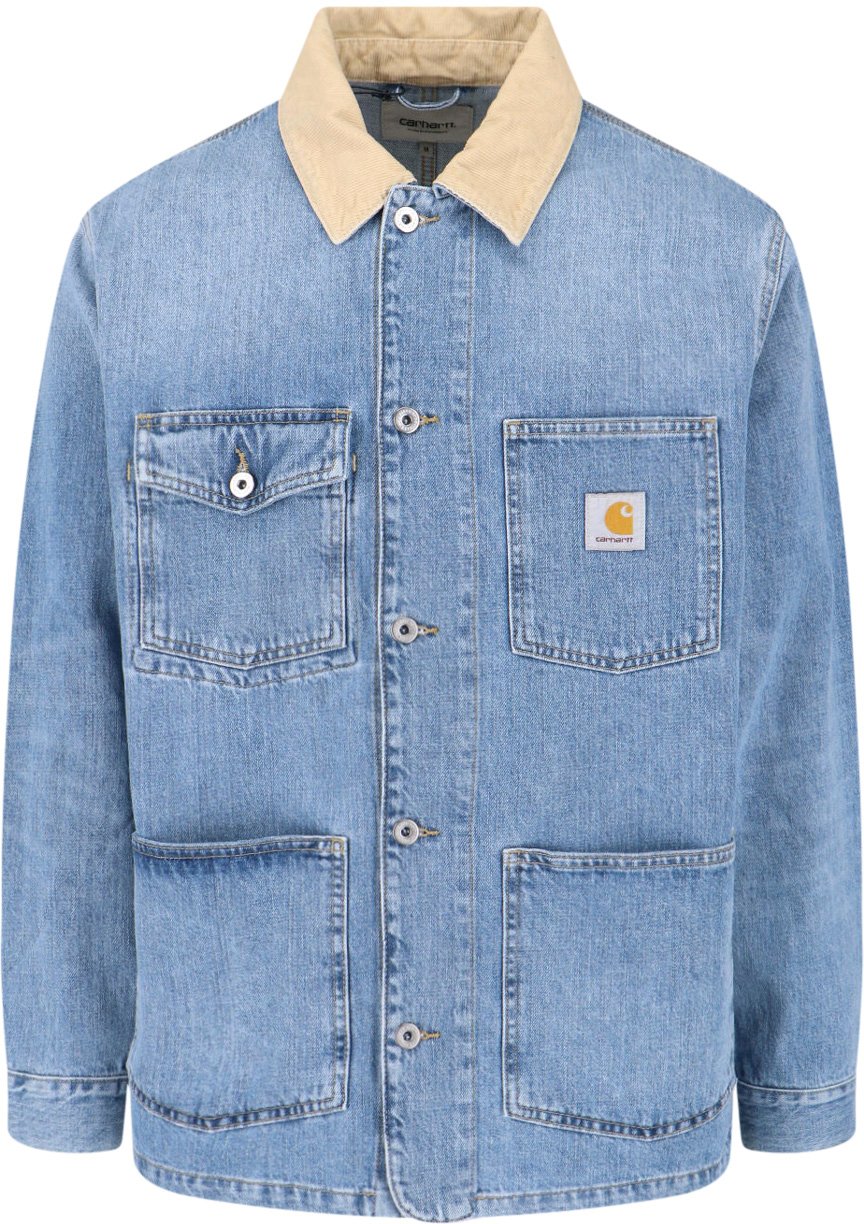Carhartt Light Blue Warren Chore Denim Jacket Blauw