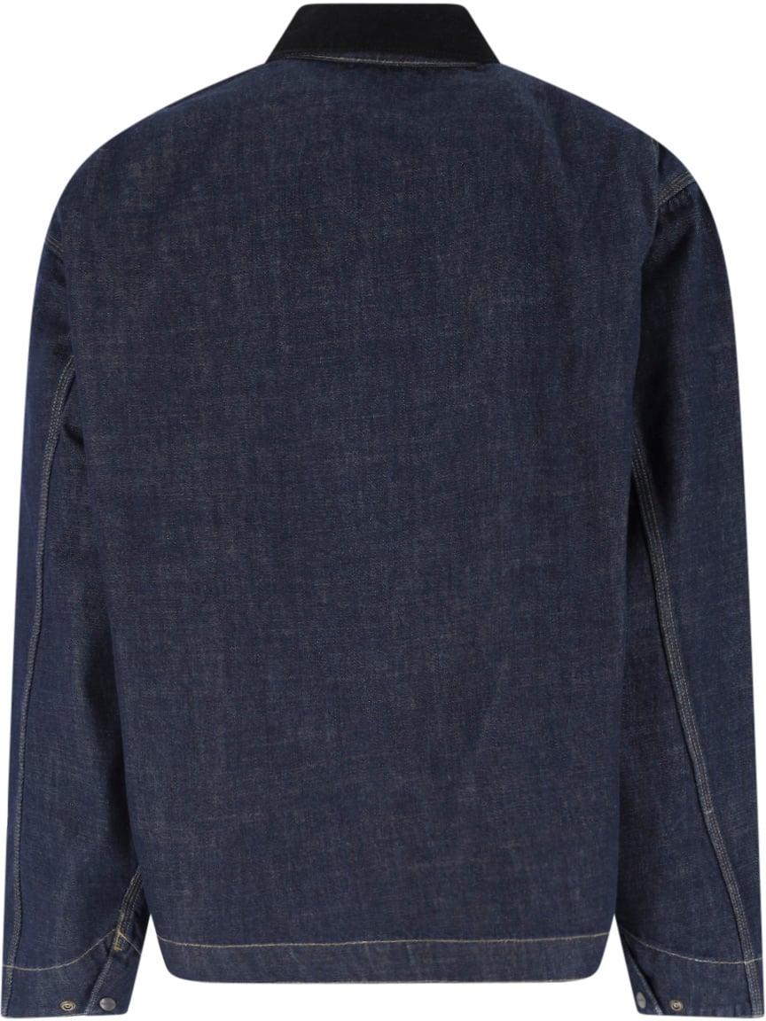Carhartt Blue OG Detroit Classic Collar Jacket Blauw