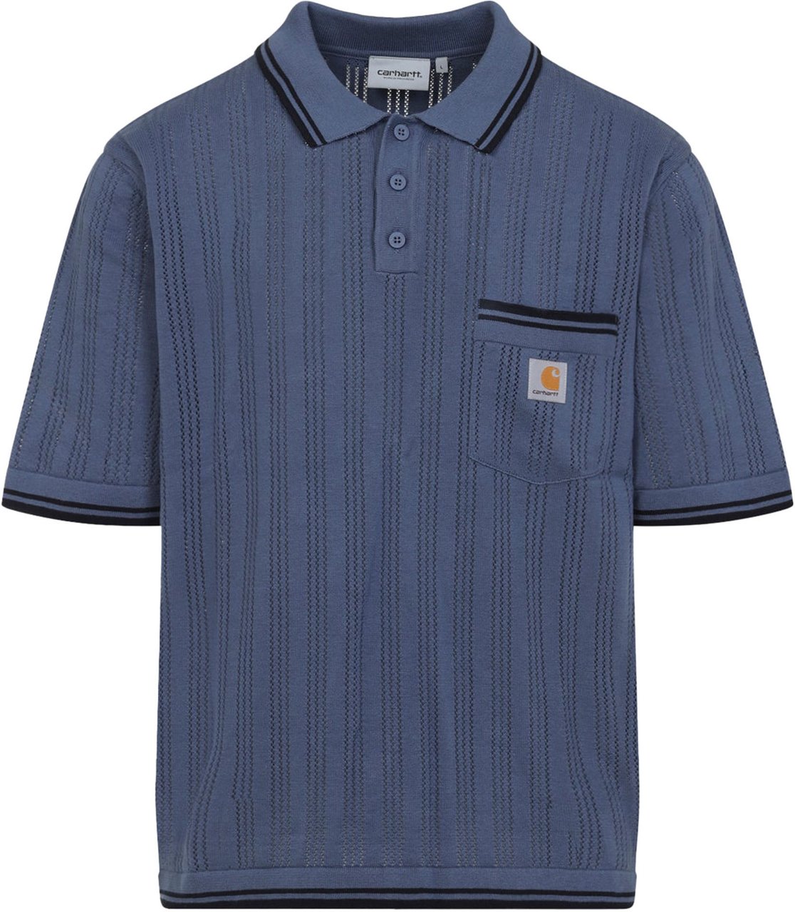 Carhartt T-Shirts And Polos Velvet Blue Deep Night Blauw