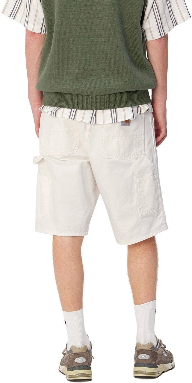 Carhartt CARHARTT WIP SINGLE KNEE OFF-WHITE BERMUDA SHORTS Wit