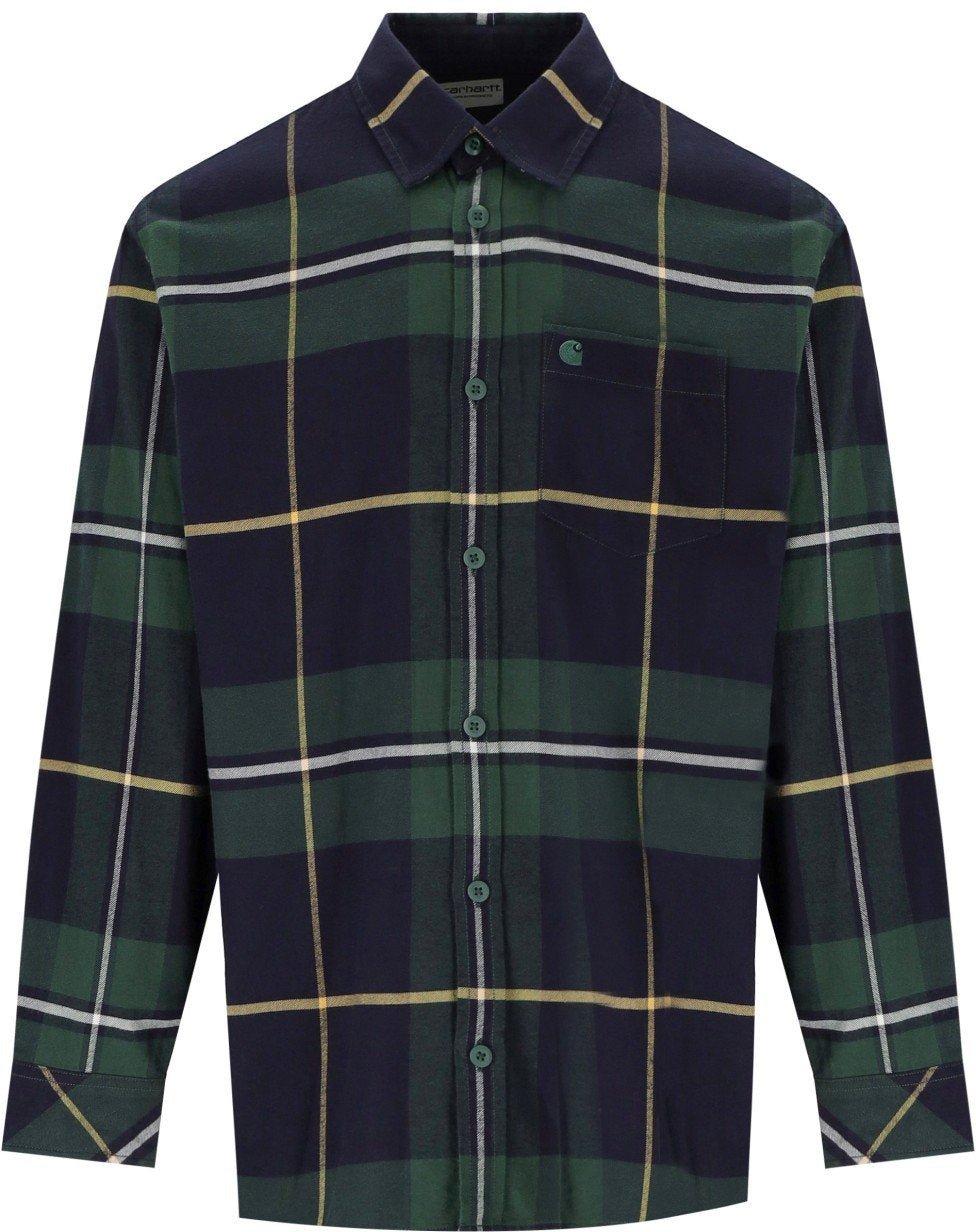 Carhartt CARHARTT WIP L/S GARNETT CHECK SYCAMORE TREE SHIRT Groen
