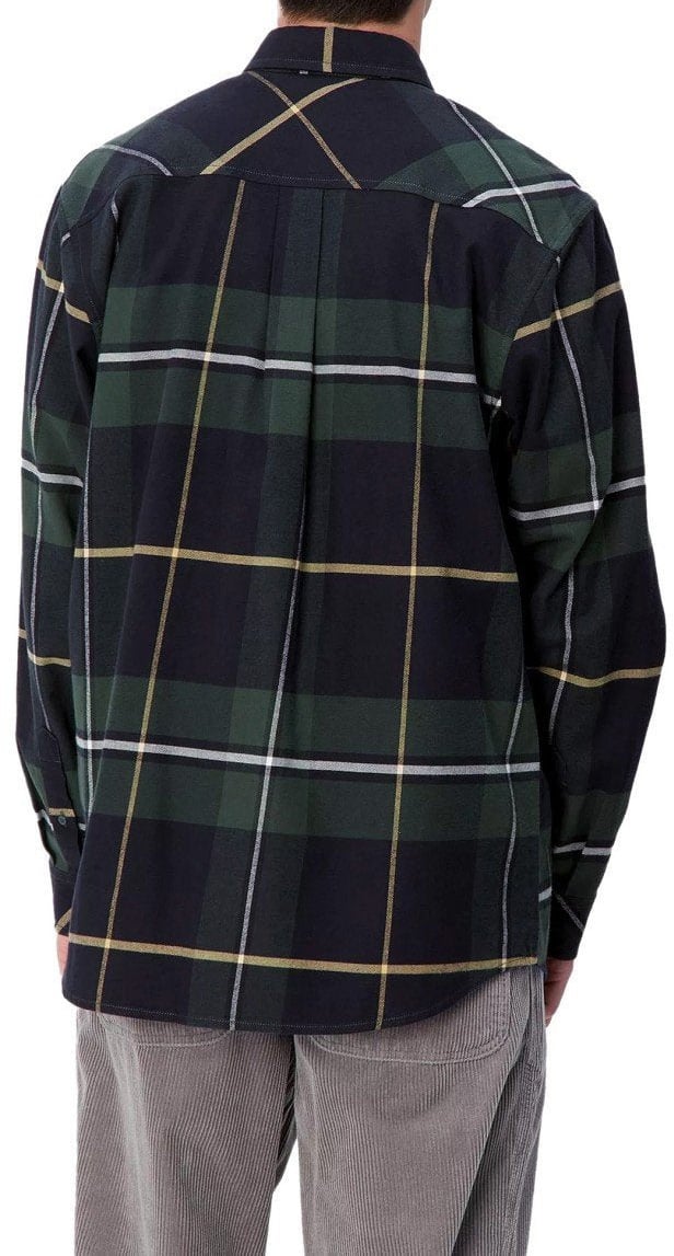 Carhartt CARHARTT WIP L/S GARNETT CHECK SYCAMORE TREE SHIRT Groen