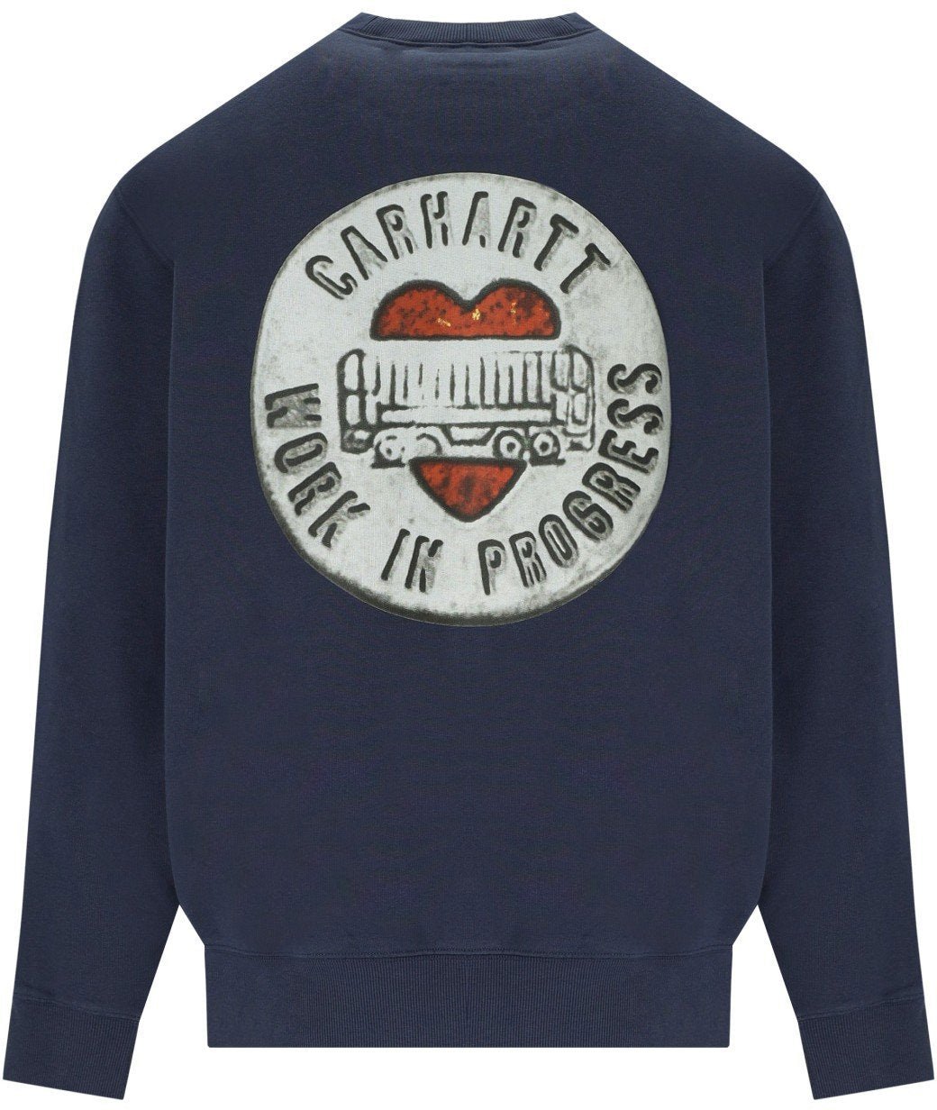 Carhartt CARHARTT WIP BUTTON SWEATSHIRT Blauw