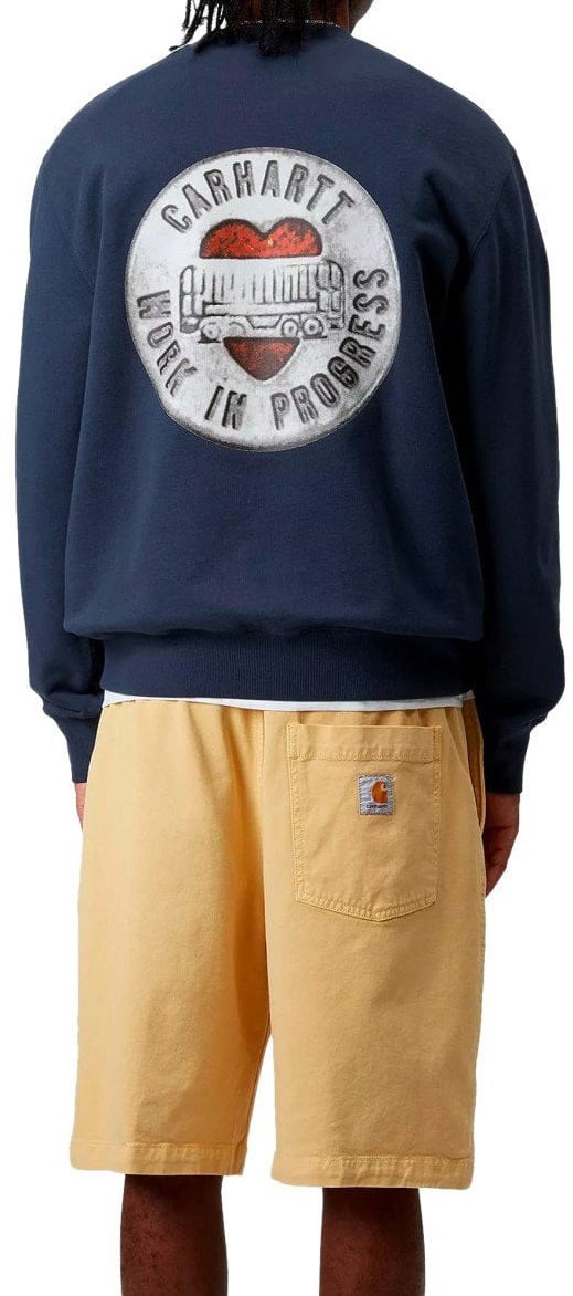 Carhartt CARHARTT WIP BUTTON SWEATSHIRT Blauw