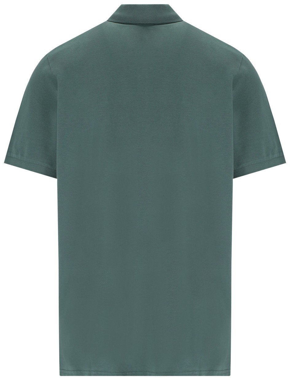 Carhartt CARHARTT WIP S/S CHASE SILVER PINE POLO SHIRT Groen