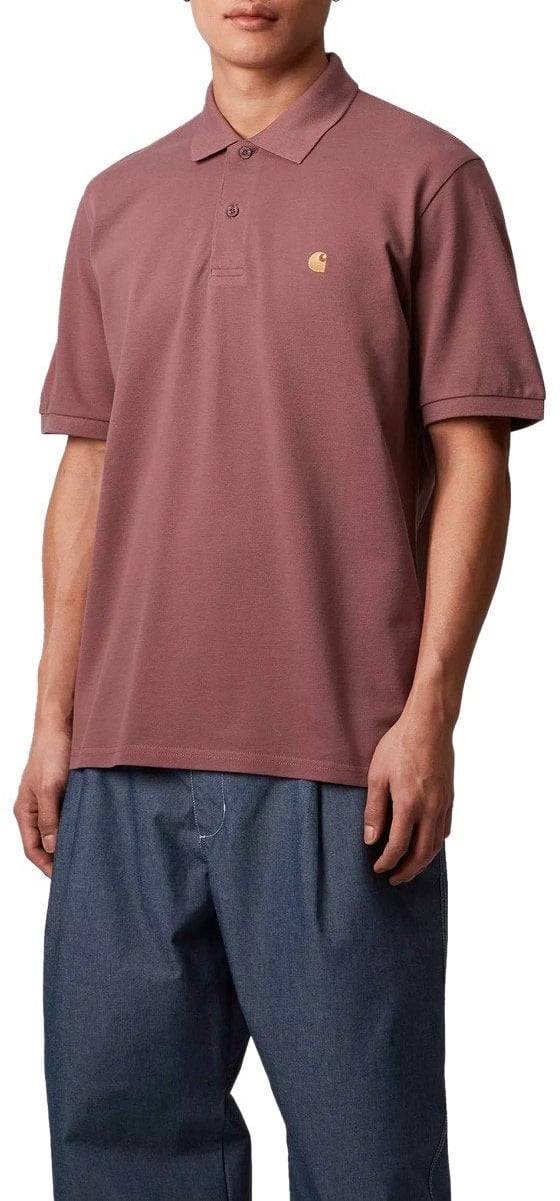 Carhartt CARHARTT WIP S/S CHASE DUSKY POLO SHIRT Roze