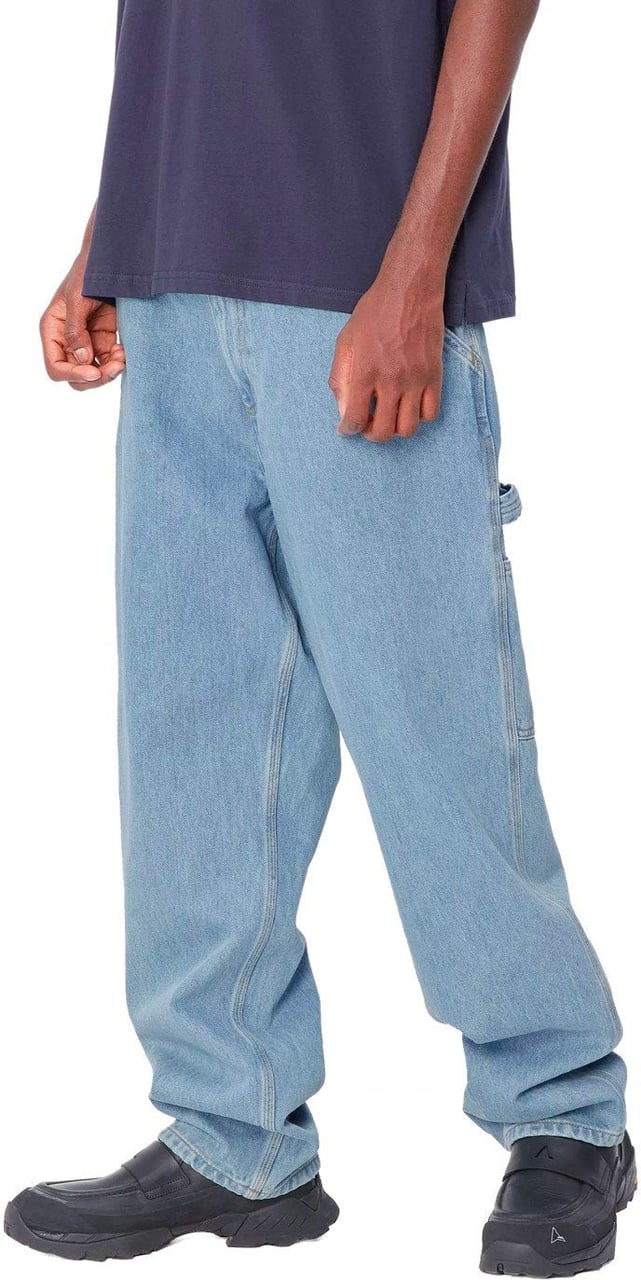 Carhartt CARHARTT WIP SINGLE KNEE STONE BLEACHED JEANS Blauw