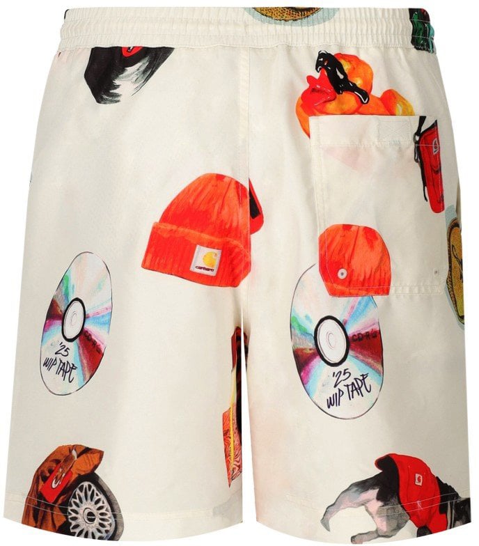 Carhartt CARHARTT WIP SLATER JACOB ROCHESTER WAX SWIM TRUNKS Wit