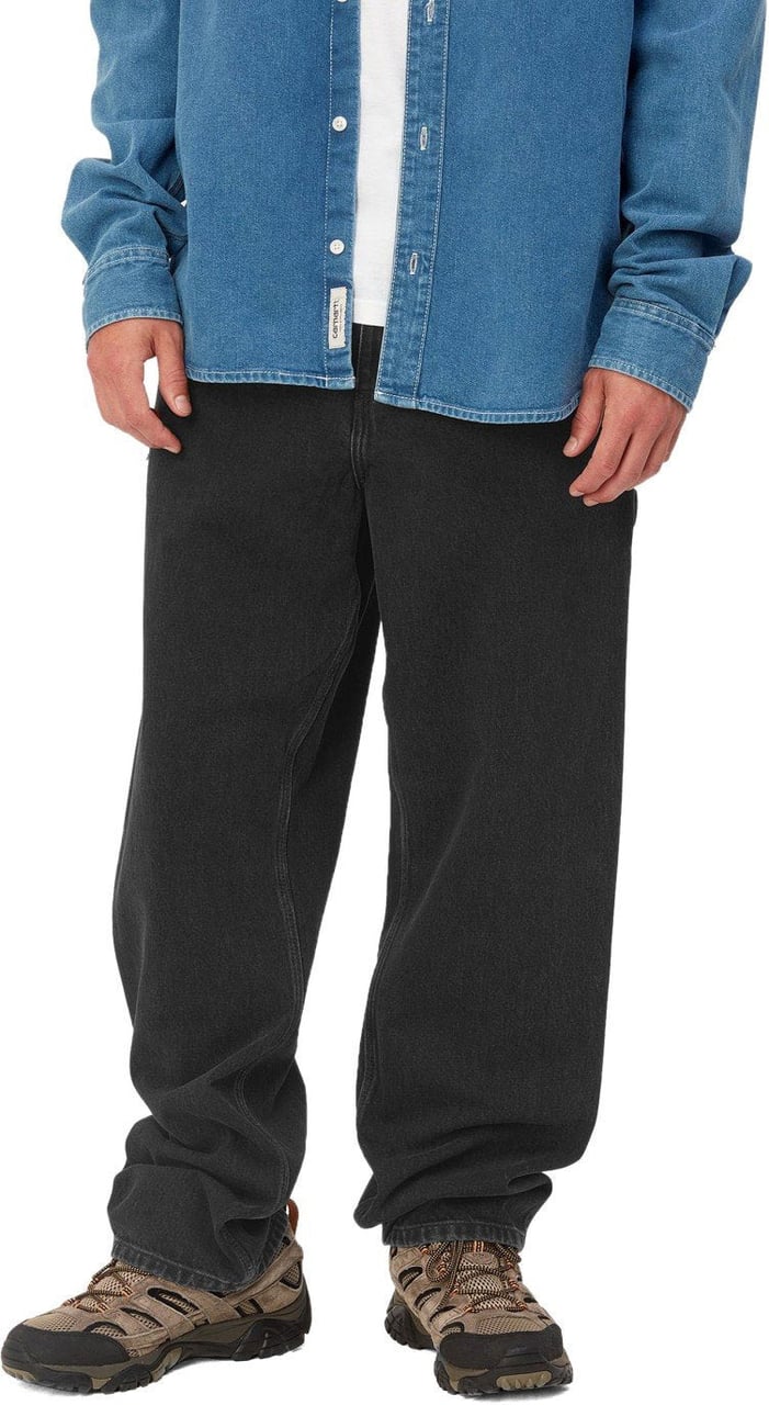 Carhartt CARHARTT WIP SINGLE KNEE STONE WASHED JEANS Zwart