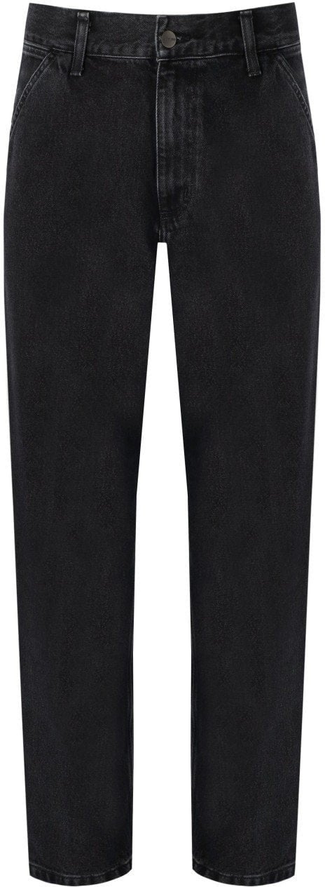 Carhartt CARHARTT WIP SINGLE KNEE STONE WASHED JEANS Zwart