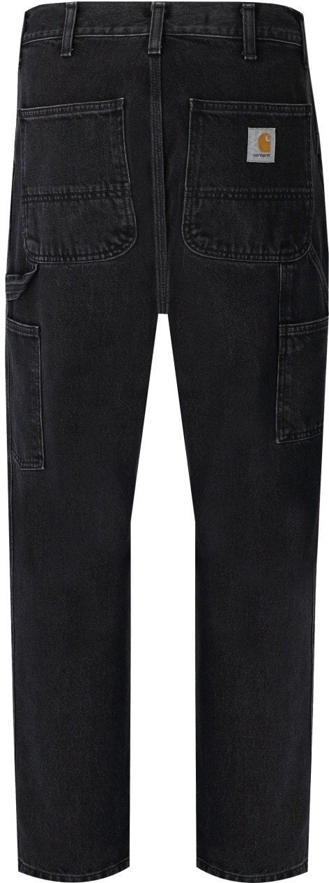 Carhartt CARHARTT WIP SINGLE KNEE STONE WASHED JEANS Zwart