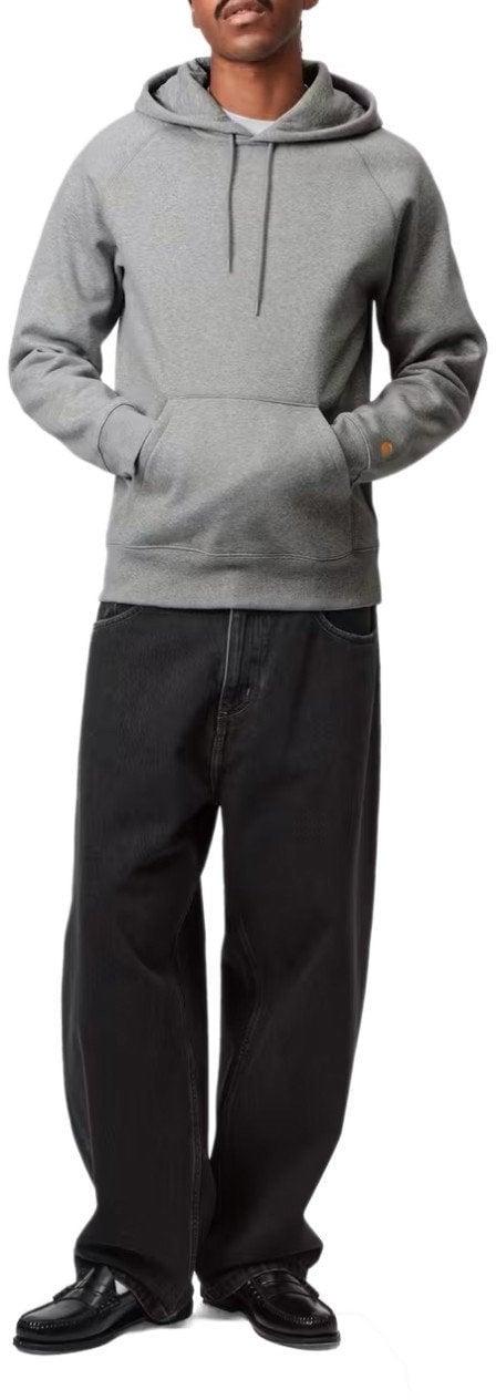 Carhartt CARHARTT WIP CHASE GREY HOODIE Grijs