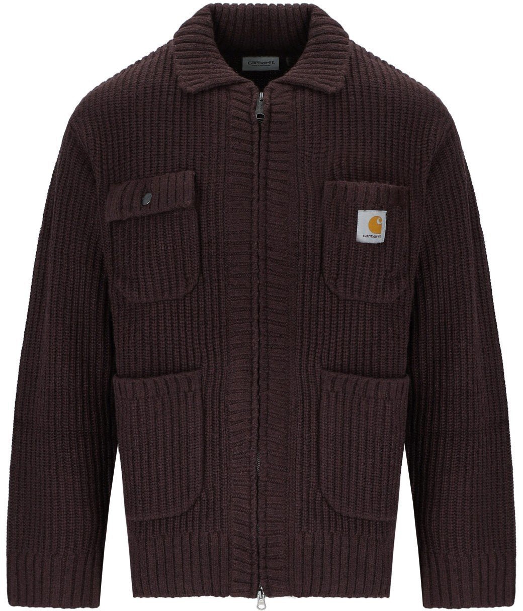 Carhartt CARHARTT WIP CHORE PALISANDER CARDIGAN Bruin