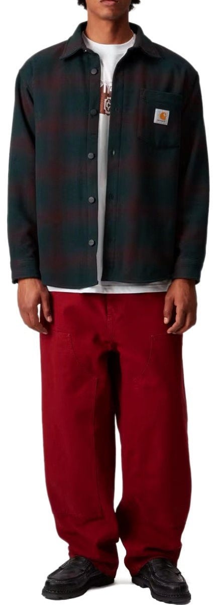 Carhartt CARHARTT WIP BRENNAN CHECK TEAL SHIRT JACKET Groen