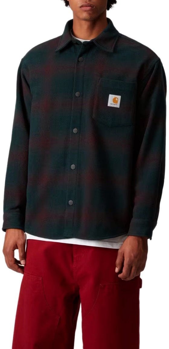Carhartt CARHARTT WIP BRENNAN CHECK TEAL SHIRT JACKET Groen