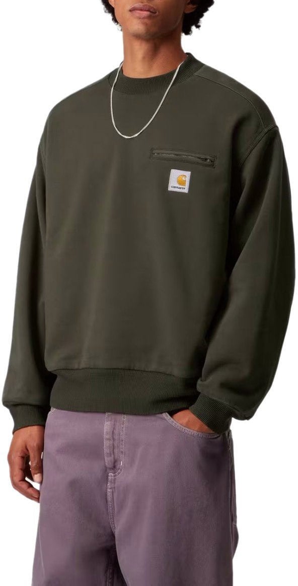 Carhartt CARHARTT WIP DETROIT OLIVE SWEATSHIRT Groen