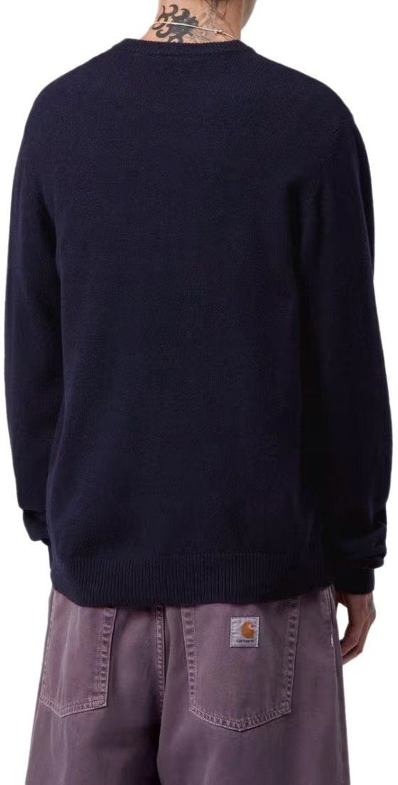 Carhartt CARHARTT WIP ALTEN DEEP NIGHT CREWNECK SWEATER Blauw